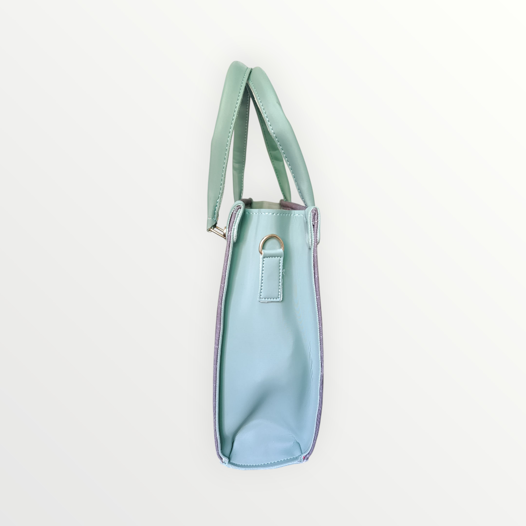 The "Silent Serenity" Artistic Tote Bag - Sage Green