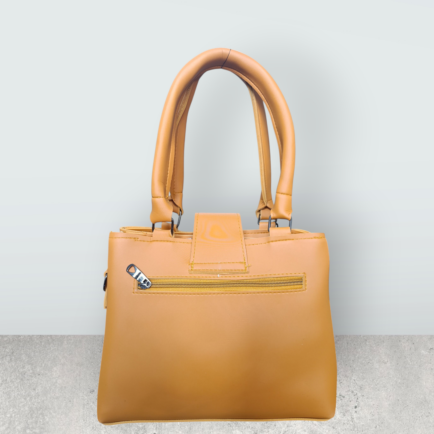 Classic Tan Tote with Tassel Charm