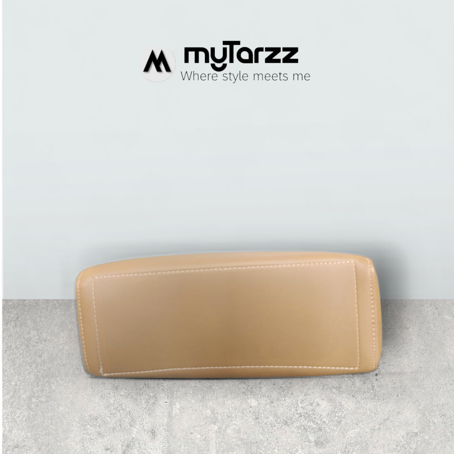 Camel Brown Faux Leather Tote with Pom Pom Charm