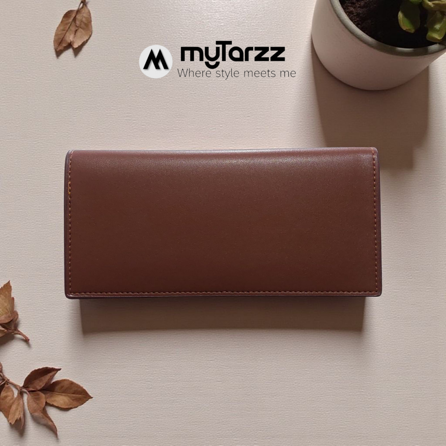 Professional Long Card Holder - Brown