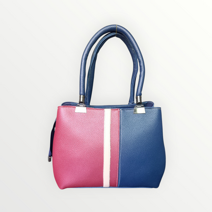 The Modern Day Tote - Deep Blue & Maroon