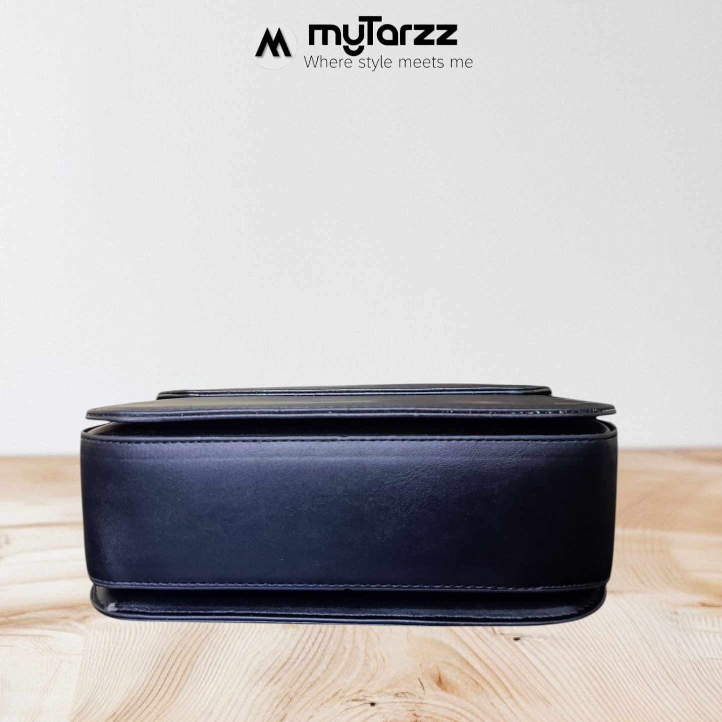 Black Embossed Shoulder Bag Imported