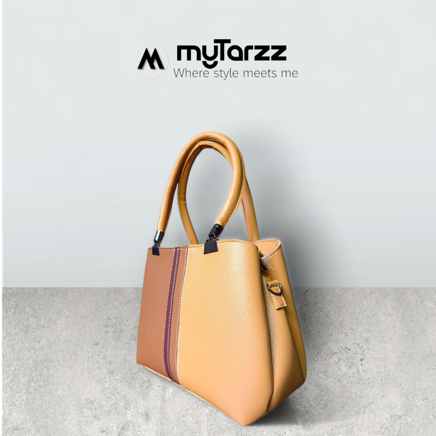 The Modern Day Tote - Caramel & Tan