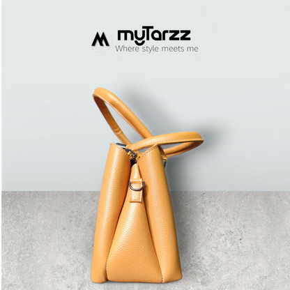 The Modern Day Tote - Caramel & Tan