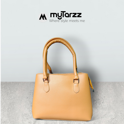 The Modern Day Tote - Caramel & Tan