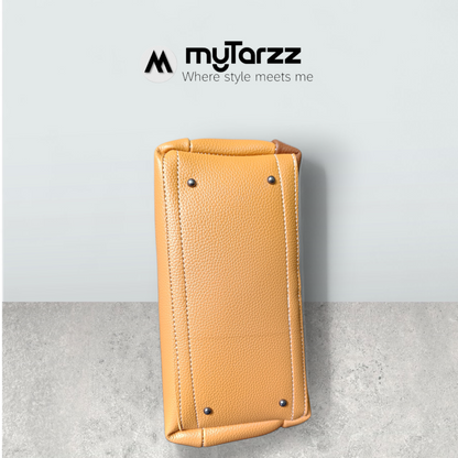 The Modern Day Tote - Caramel & Tan