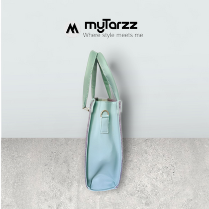 The "Silent Serenity" Artistic Tote Bag - Sage Green