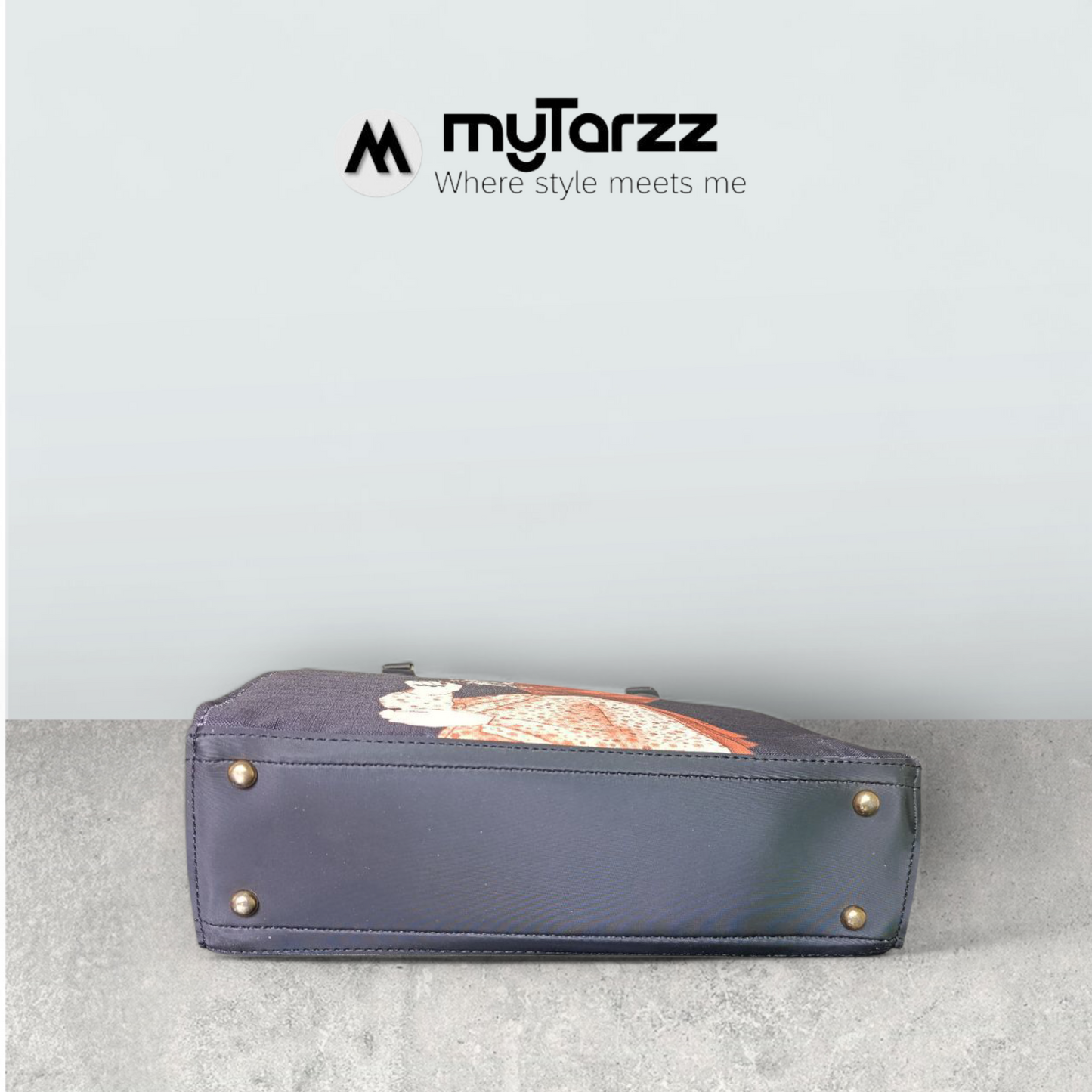 The "Silent Serenity" Artistic Tote Bag - Black