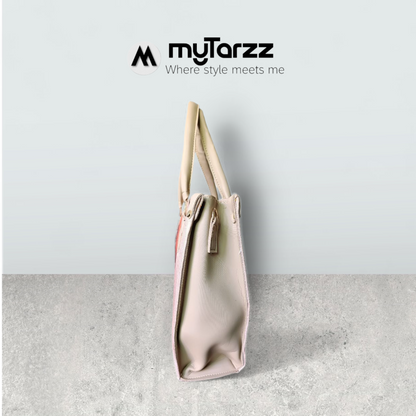 The "Silent Serenity" Artistic Tote Bag - Pink