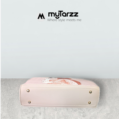 The "Silent Serenity" Artistic Tote Bag - Pink