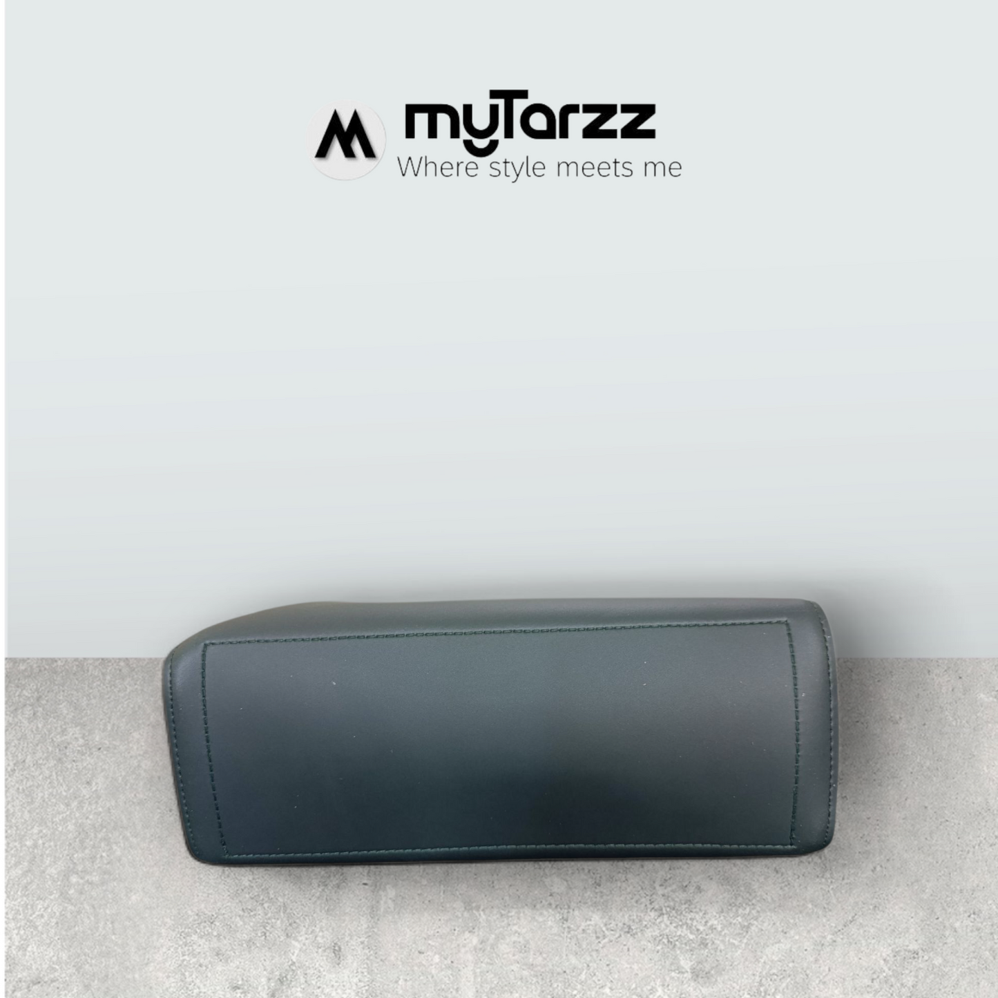 Jet Black Faux Leather Tote with Pom Pom Charm