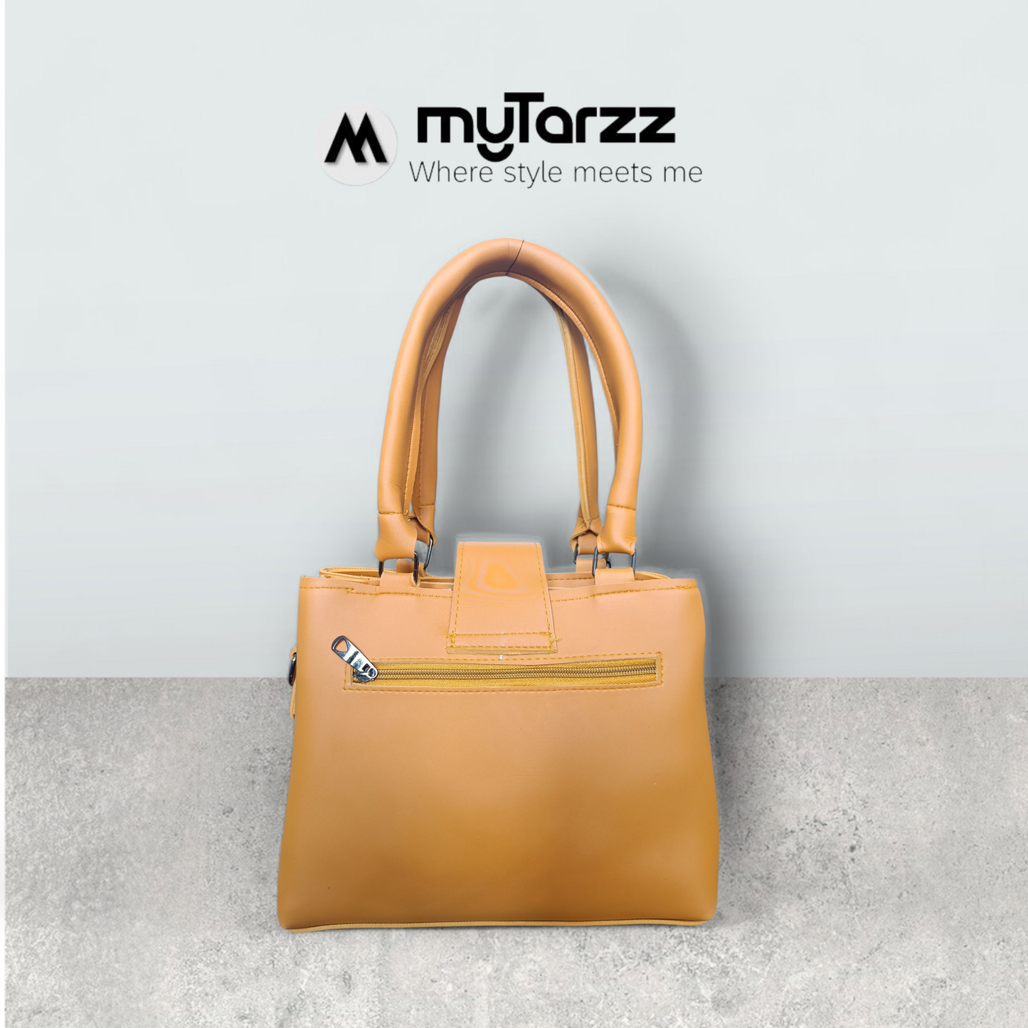 Classic Tan Tote with Tassel Charm