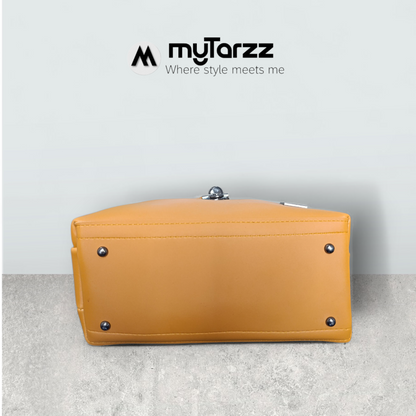 Classic Tan Tote with Tassel Charm