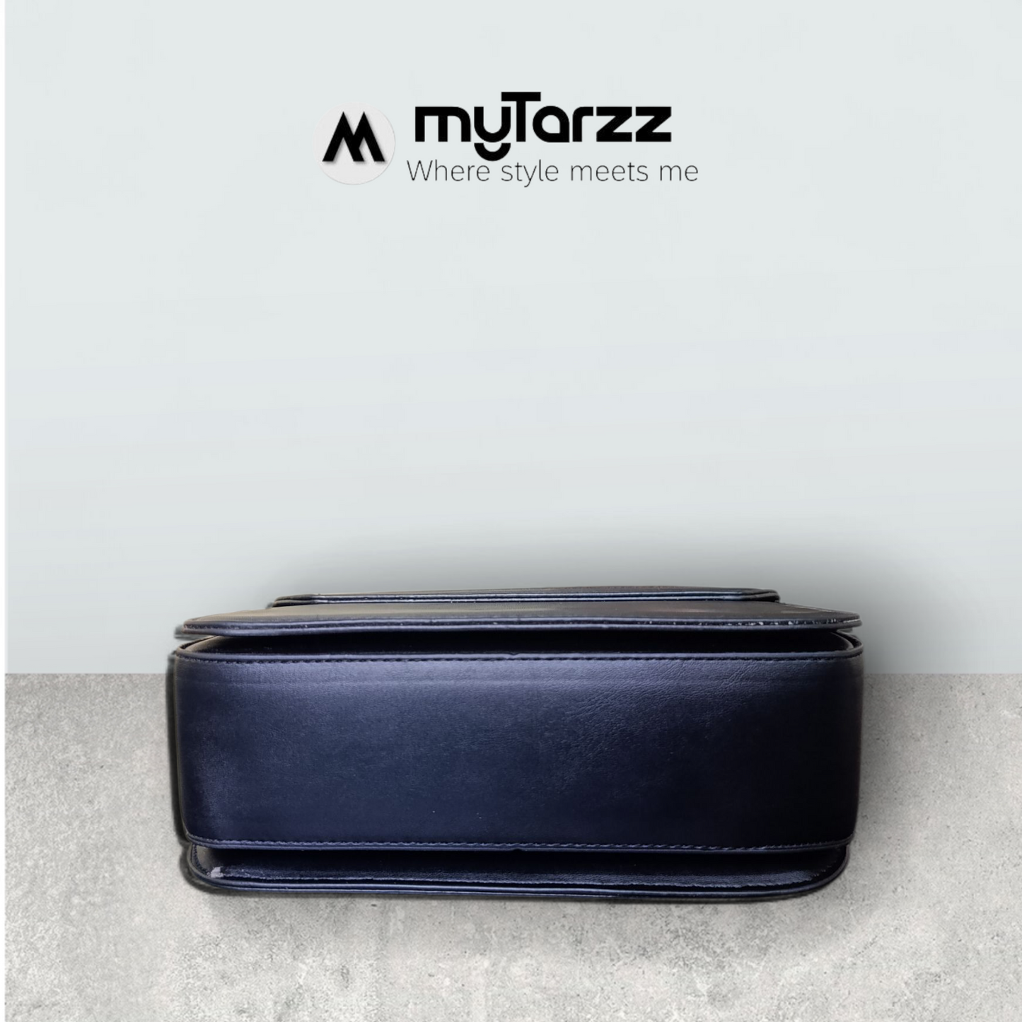 Black Embossed Shoulder Bag Imported