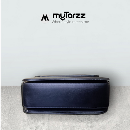 Black Embossed Shoulder Bag Imported