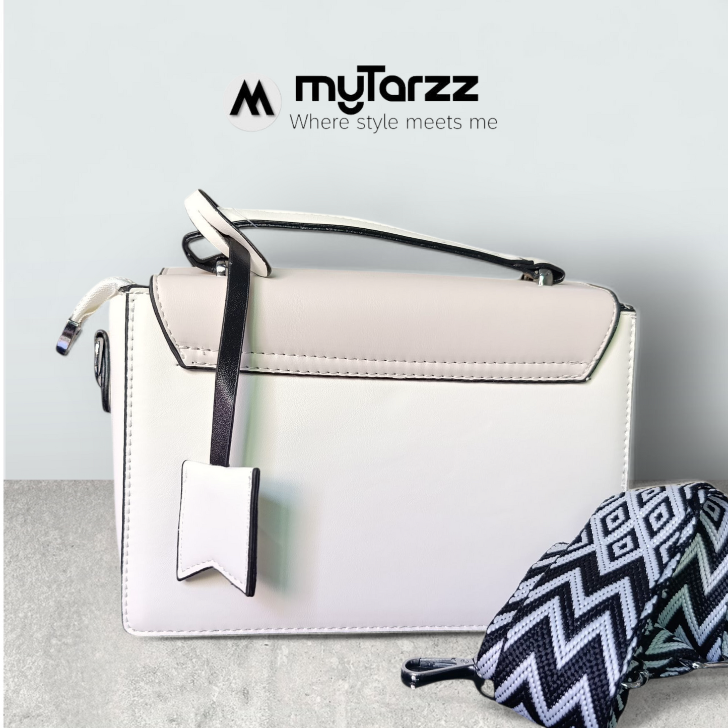 Classic Two-Tone Pink and Blue Satchel - Imported